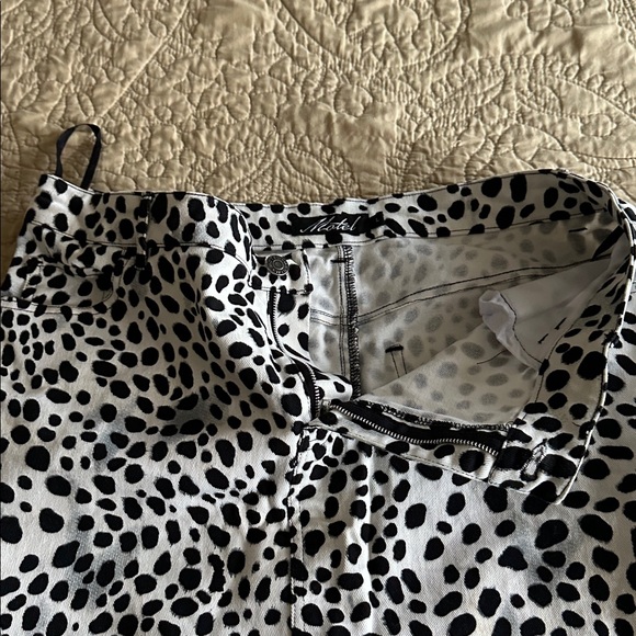 Motel Rocks Black and White Patterned Mini Skirt - Picture 5 of 6